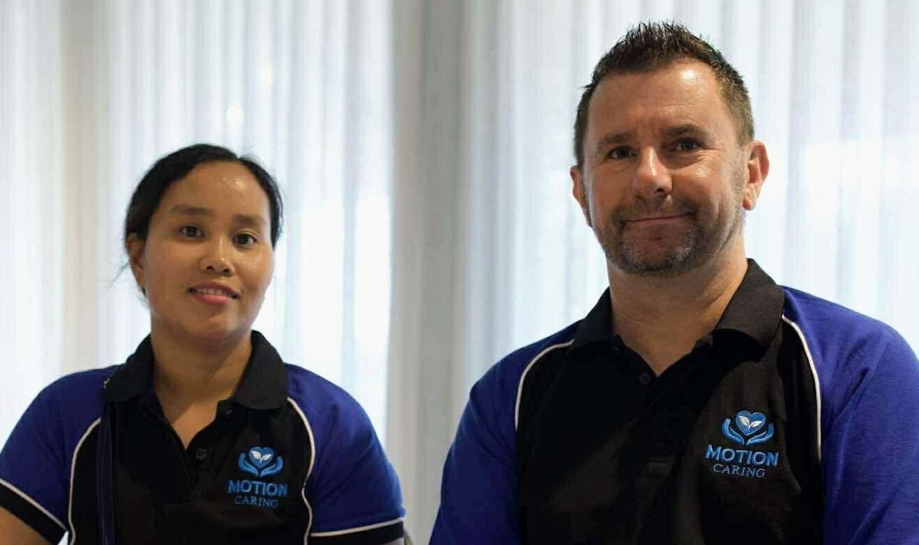 Motion Caring business owners Stewart and Nini